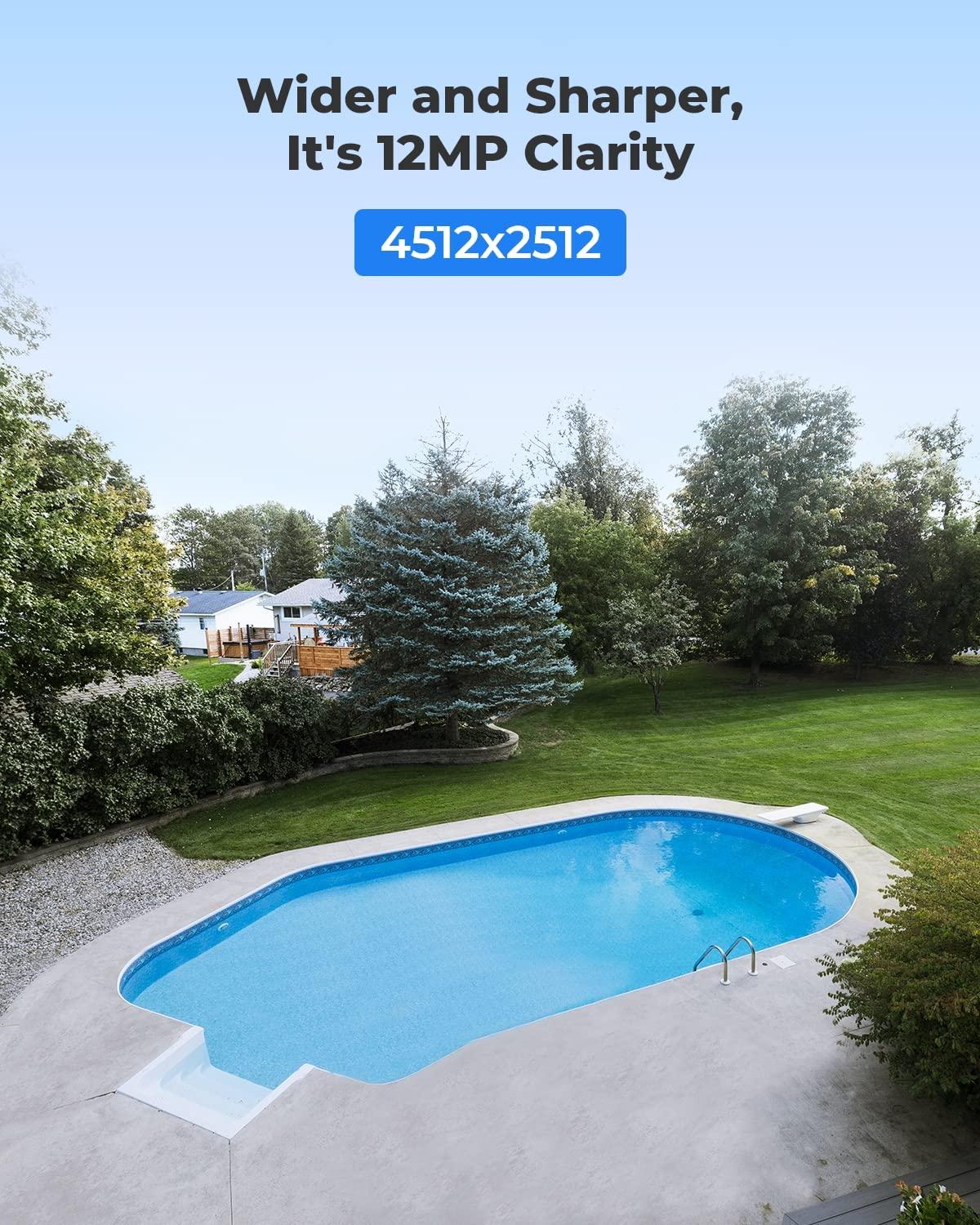 REOLINK REOLINK 12MP PoE Security Camera System, 12pcs 12MP IP Security Cameras H.265 Wired, Two-Way Talk, Color Night Vision, Person Vehicle Pet Detection, 16CH NVR 4TB HDD, RLK16-1200B8-A Bundle