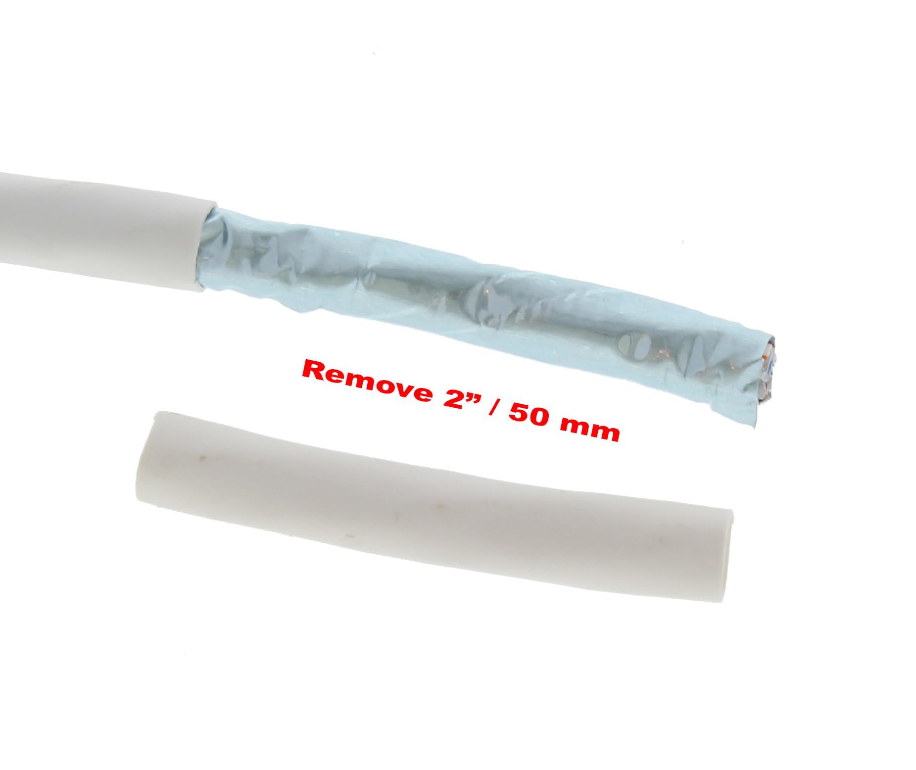 Ideal Industries IDEAL INDUSTRIES INC. 85-369 Shielded Feed-Thru Modular Plug Connector, Cable Connector for CAT6A/6/5e Shielded Cables, (50 Connectors, Jar)