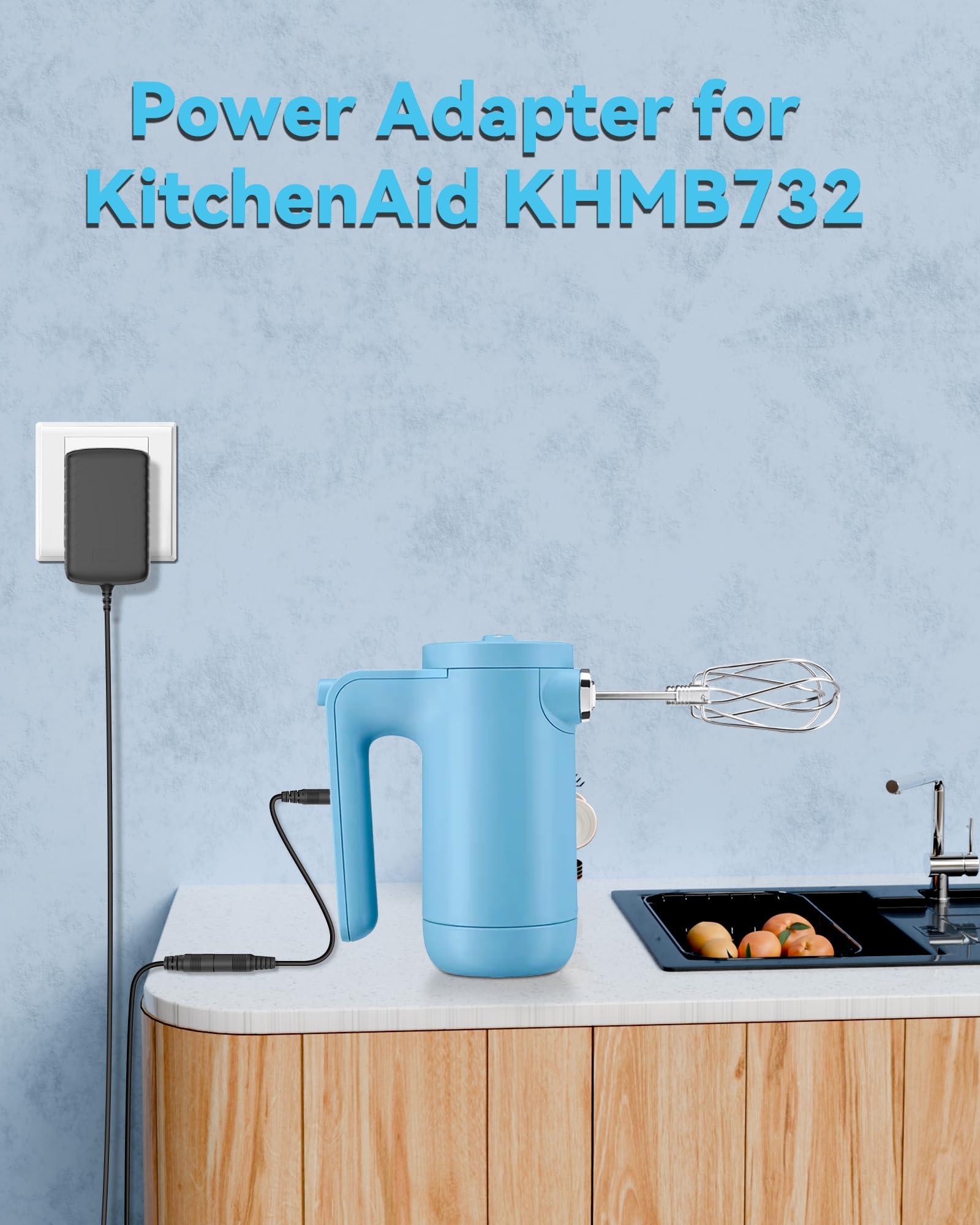 Beudsa ChargN Charger Compatible with KitchenAid KHMB732 KHBBV53 KHBBV83 KHMB732BM KHBBV53BM KHBBV53VB KHBBV53ER KHBBV83BM Series KitchenAid Cordless 7 Speed Blender Power Supply Cord