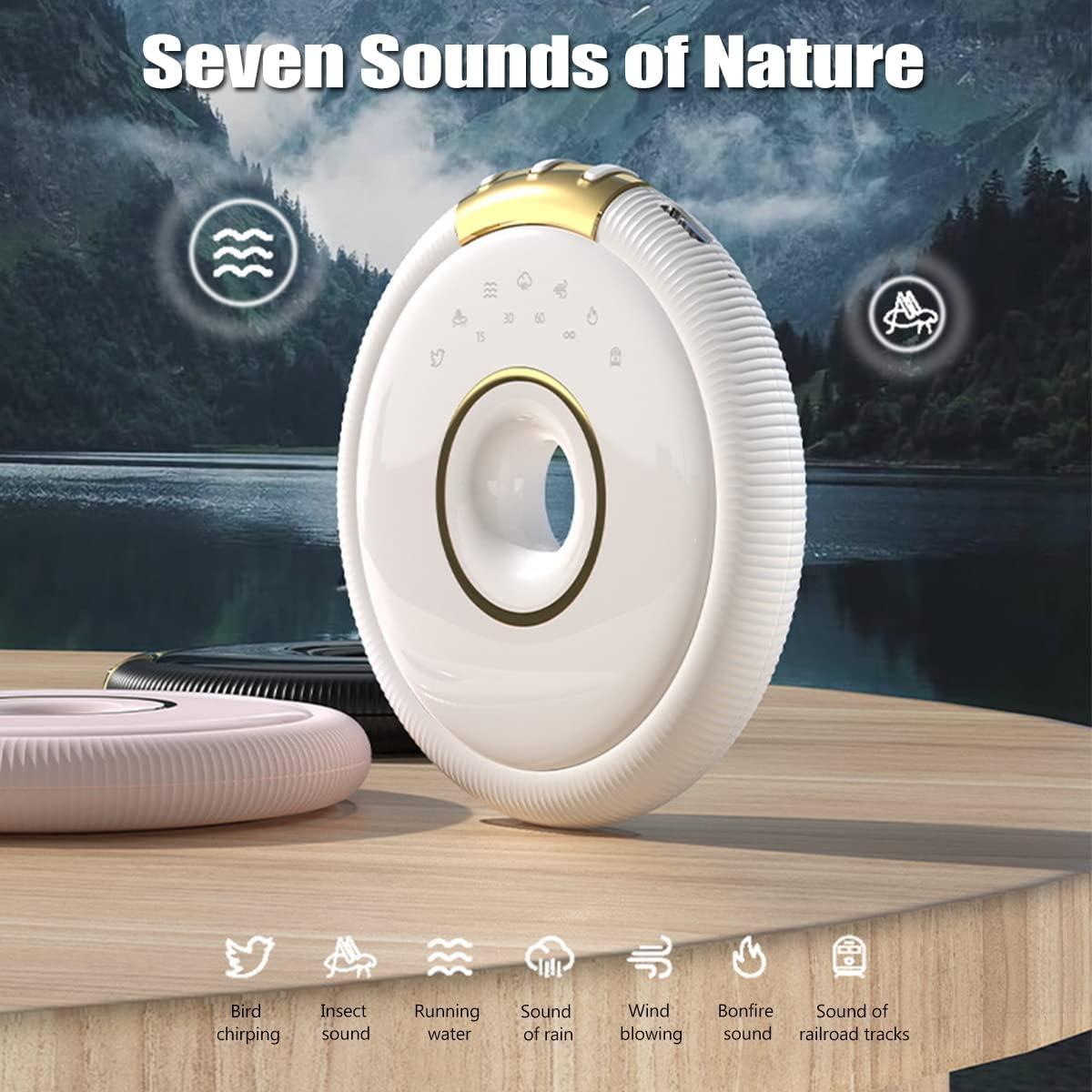 Anliato Bone Conduction Bluetooth Pillow Speaker for Sleeping Mini Portable Under Pillow Speaker White Noise for Side Sleepers Bluetooth Wireless Under Pillow Speaker Sleep Headphones for Adult Kid (White)