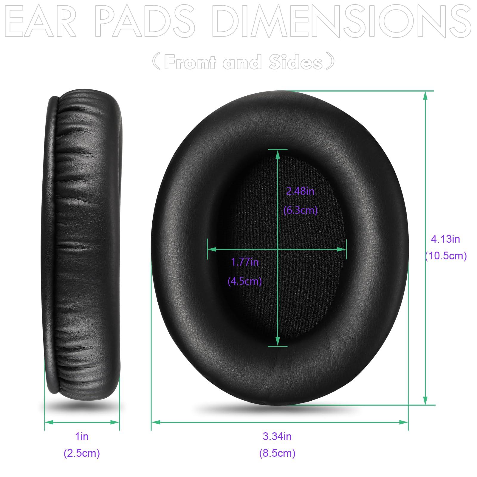 matecastle Upgraded Replacement Ear Pads Ear Cushions for Kingston HyperX Cloud 3 Headphones,HyperX Cloud Stinger/Cloud Flight/CloudX/Cloud 2/Cloud 3/Cloud Alpha Headsets,Thicker,More Comfortable,Black,1 Pair