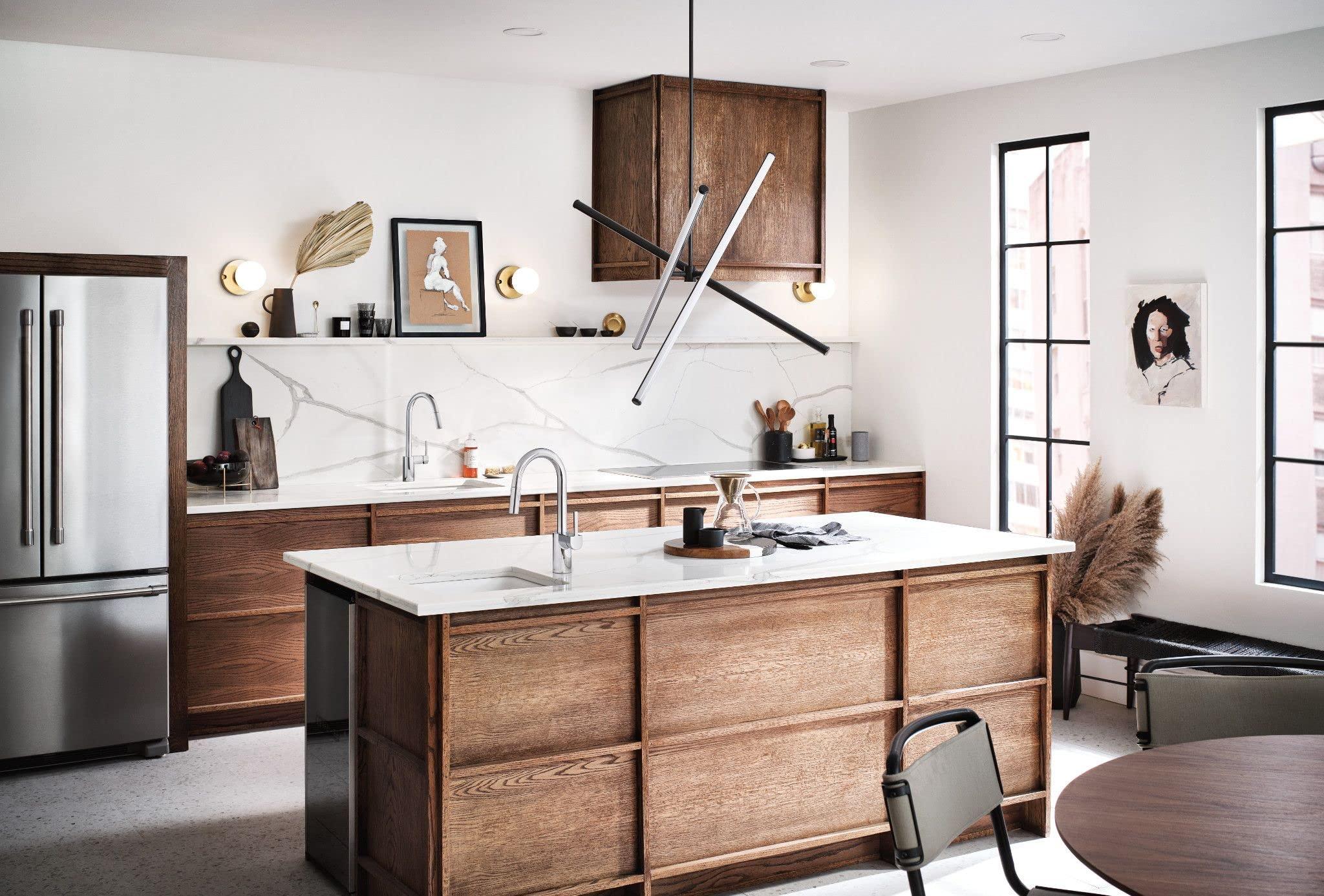 Moen Moen 5965 One Handle Pulldown Bar Faucet with Power Clean Featuring Reflex, Chrome