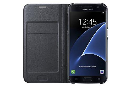 SAMSUNG Samsung Galaxy S7 Case LED View Flip Cover - Black