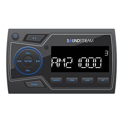 Audiosavings Audiosavings Bundle: Soundstream MHU-32 Marine ATV/UTV Digital Media Receiver Bluetooth/AUX/USB Bundle with (2) Pair Rockville MS525B 5.25" 400 Watt Waterproof Marine Speaker 2-Way (3 Items)