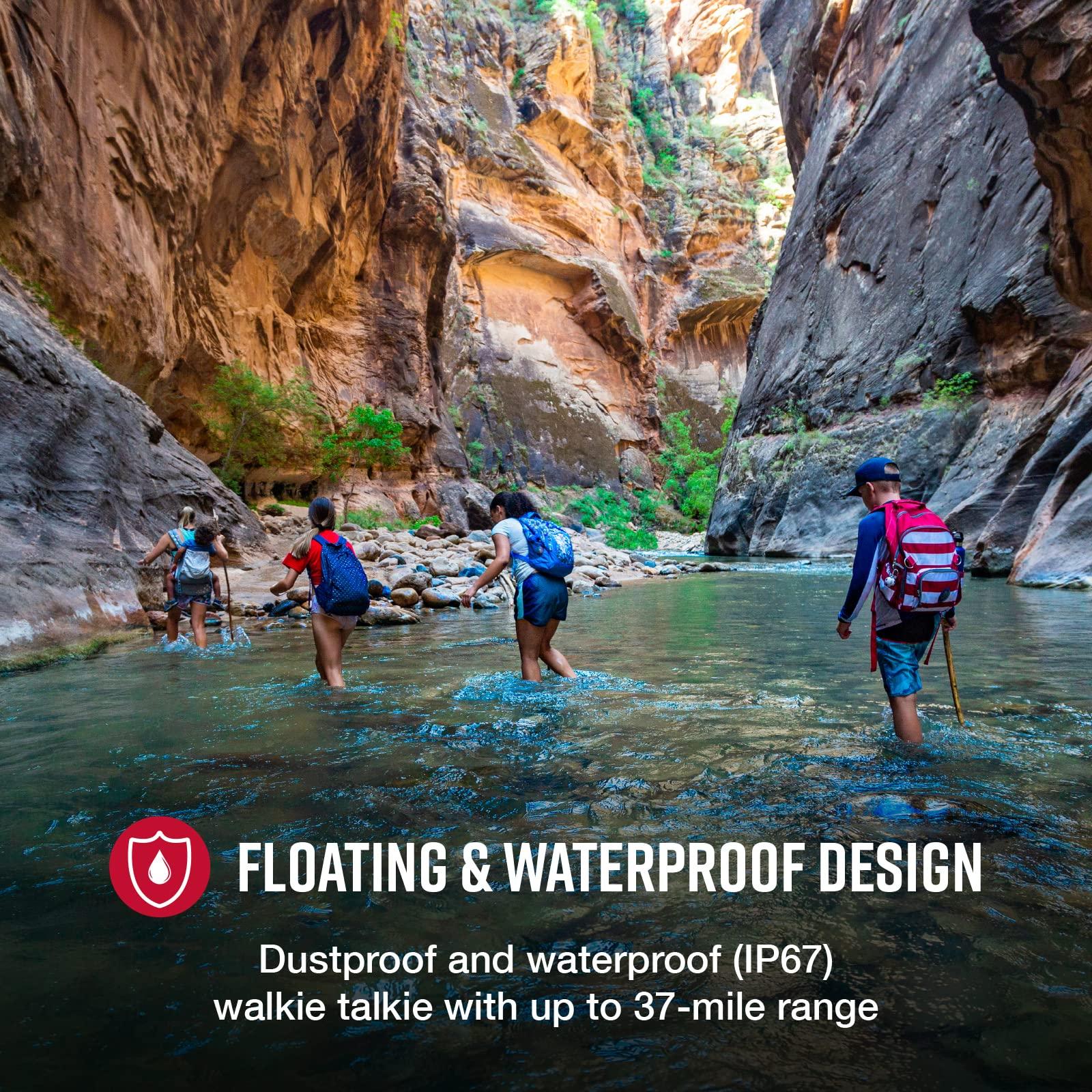 Cobra Cobra CXT10953PH-M Emergency Two-Way Radios, Waterproof Walkie Talkies, Up to 40 Mile Range, 22 Channels and NOAA Weather Channels, UHF/FM Ultra-Clear Reception, 3-Pack