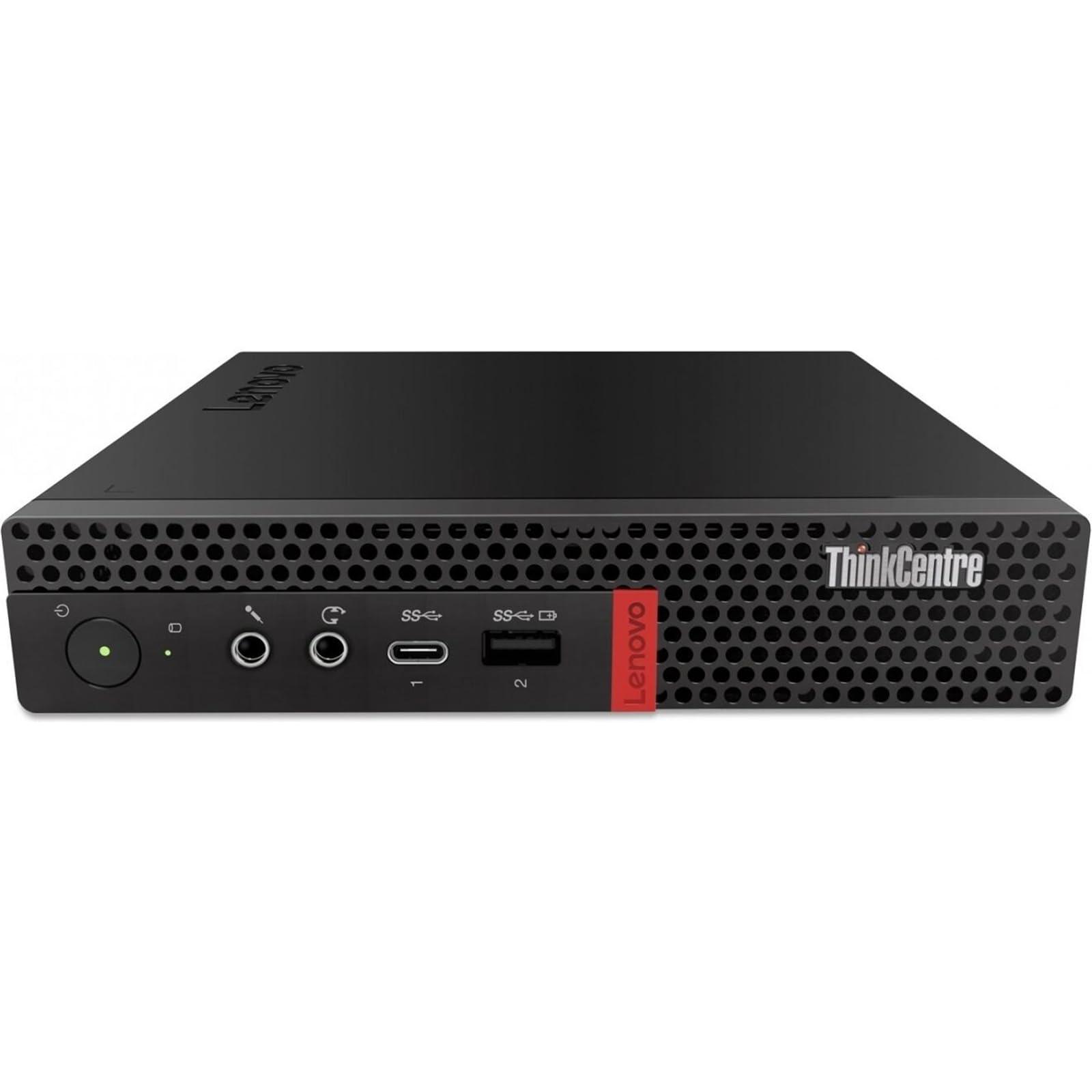Lenovo Lenovo ThinkCentre M920Q Tiny Desktop Computer, Intel Core i7-8700T 2.4GHz up to 4.0GHz, 16GB DDR4 RAM, 512GB SSD, Keyboard and Mouse, HDMI, DP, Wi-Fi, Windows 10 Pro (Renewed), Black