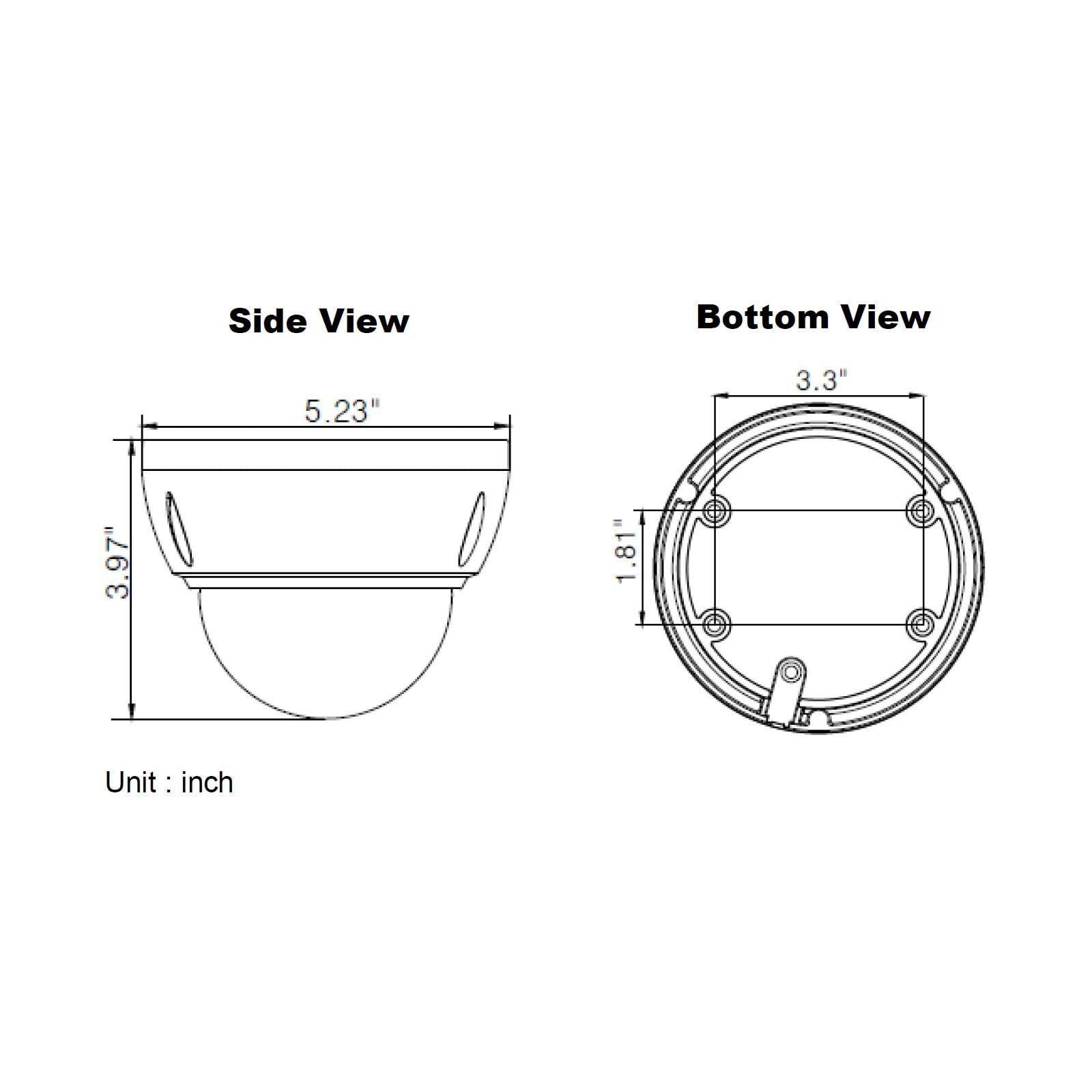 Speco Technologies Speco HT5940TM 2MP HD-TVI IR Dome Camera, 2.8-12mm Motorized Lens, Dark Gray