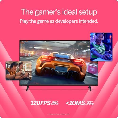 VIZIO VIZIO 43-inch Quantum 4K QLED HDR Smart TV w/Dolby Vision HDR, 120fps @1080p PC Gaming, WiFi 6, Bluetooth Headphone Capable, Apple AirPlay, Google Cast Built-in (VQD43M-0801, New)