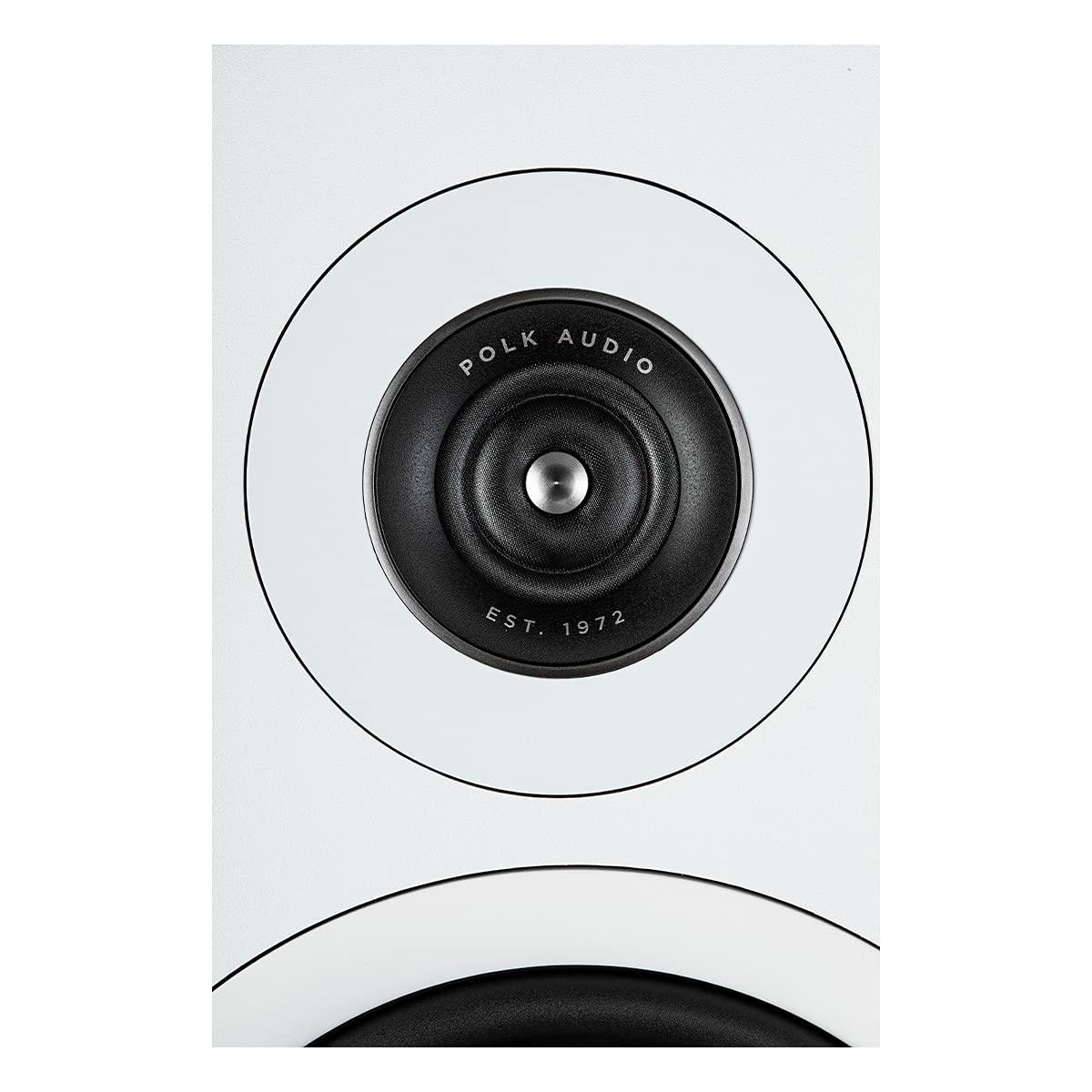 Polk Audio Polk Audio Reserve Series R600 Tower Speaker, 1\" Pinnacle Ring Tweeter & Dual 6.5\" Turbine Cone Woofers, Hi-Res Certified, Dolby Atmos & IMAX Enhanced for Dynamic Home Theater Audio, White