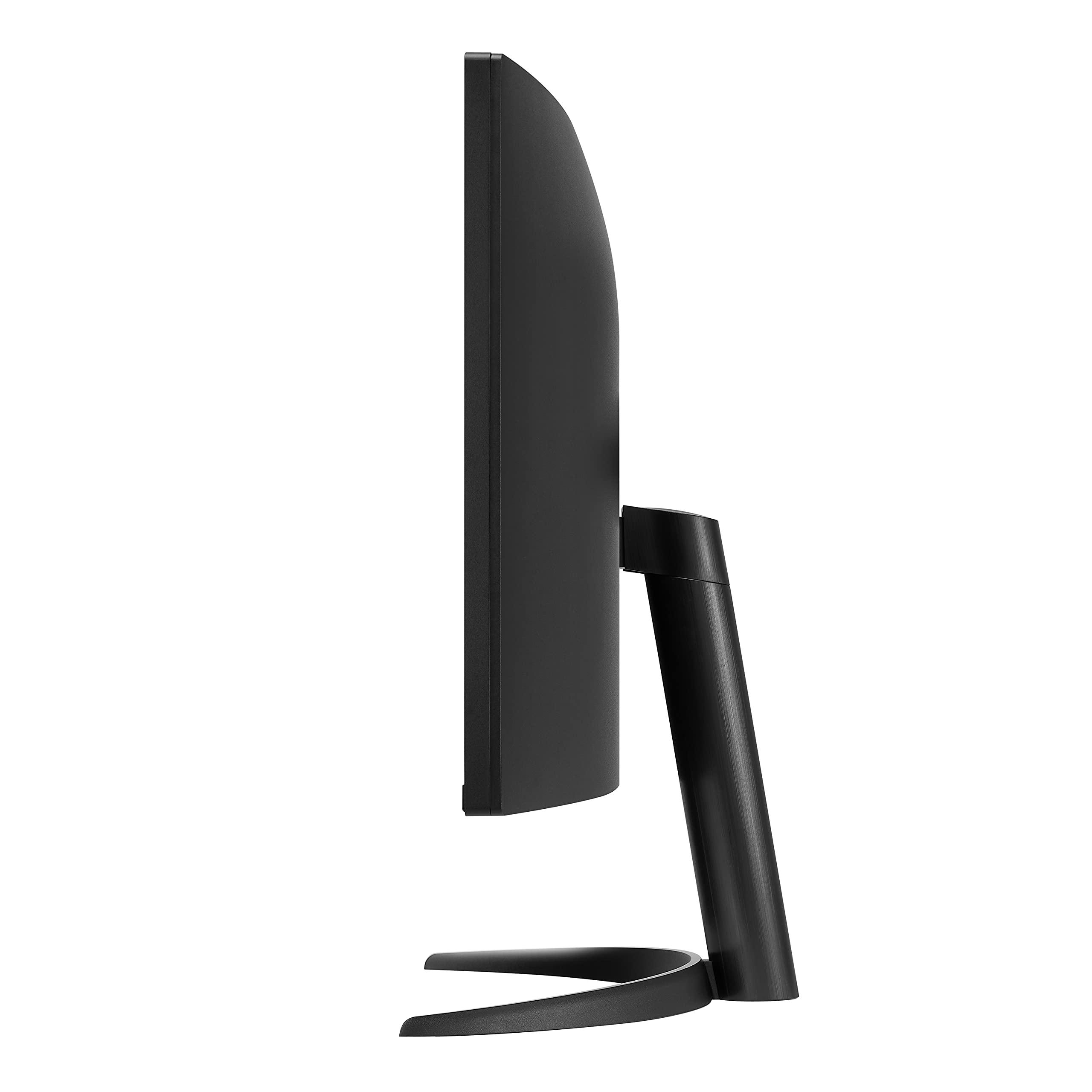 LG LG 34WP60C-B 34-Inch 21:9 Curved UltraWide QHD (3440x1440) Gaming Computer Monitor with 160Hz sRGB 99% Color Gamut and HDR 10, AMD FreeSync Premium and 3-Side Virtually Borderless Screen Tilt,Black