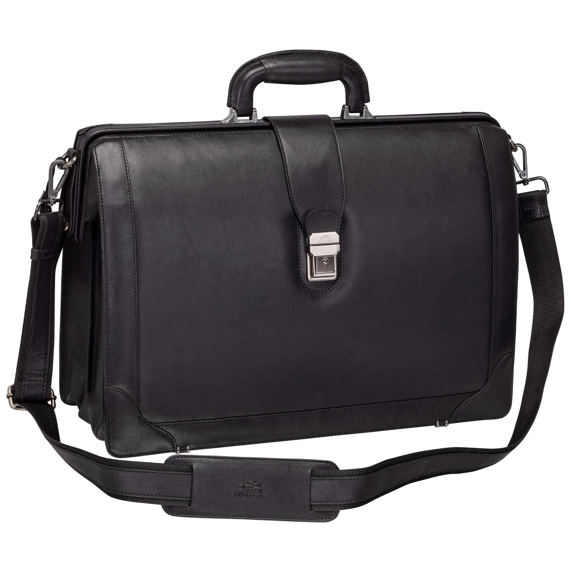 Mancini Mancini Milan Luxurious Litigator Briefcase Pocket for 17.3 Laptop