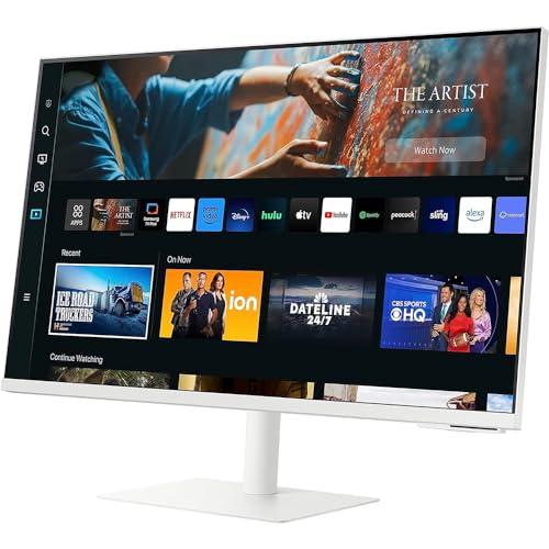 SAMSUNG SAMSUNG LS32CM703UNXZA 32-Inch M70C Series UHD Smart Computer Monitor with Streaming TV Bundle with 2 YR CPS Enhanced Protection Pack