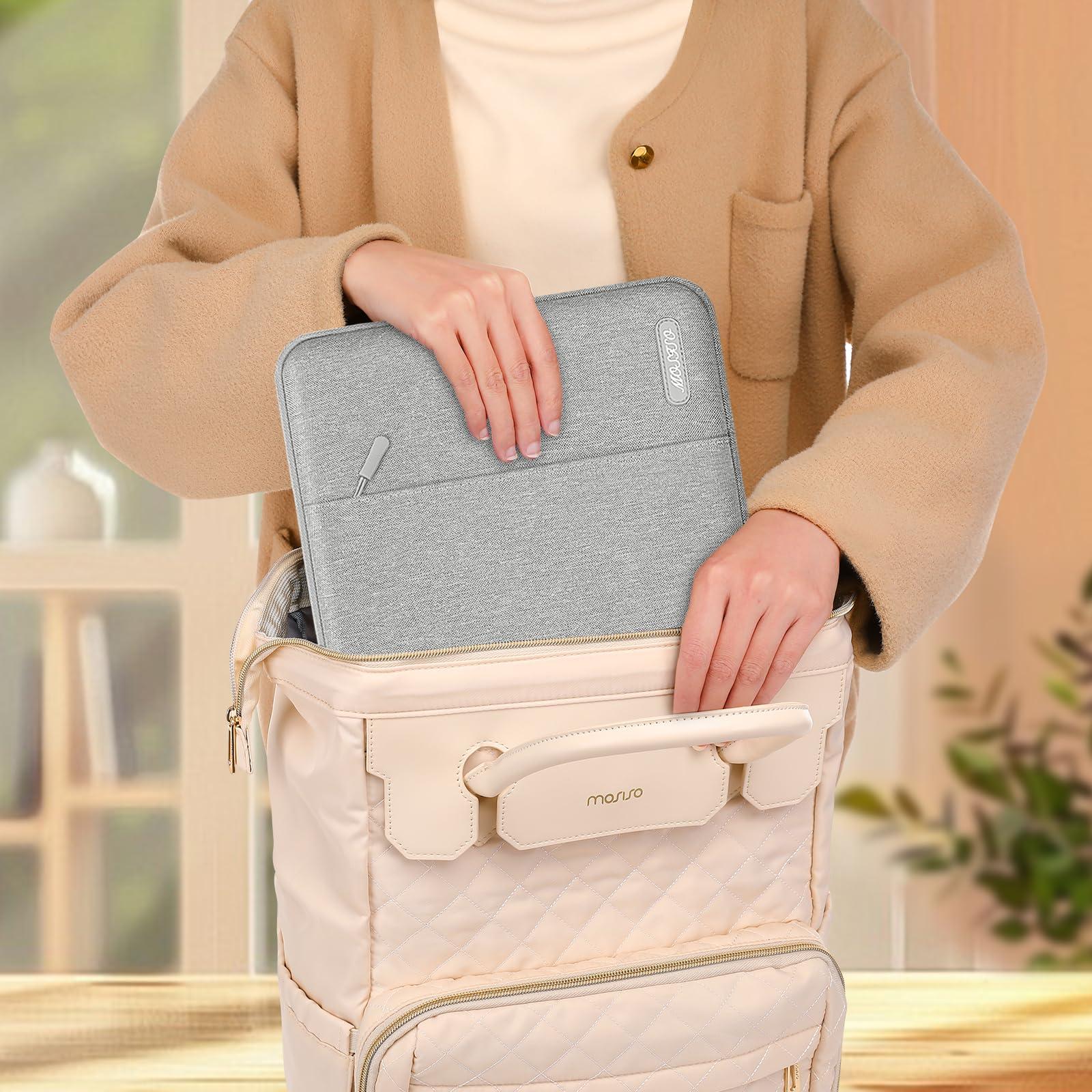 MOSISO MOSISO Laptop Case 17.3 inch, 17-17.3 inch Laptop Sleeve Compatible with Dell, HP, Lenovo, Asus, Acer, Alienware, Polyester Vertical Computer Sleeve Bag with Pocket, Gray