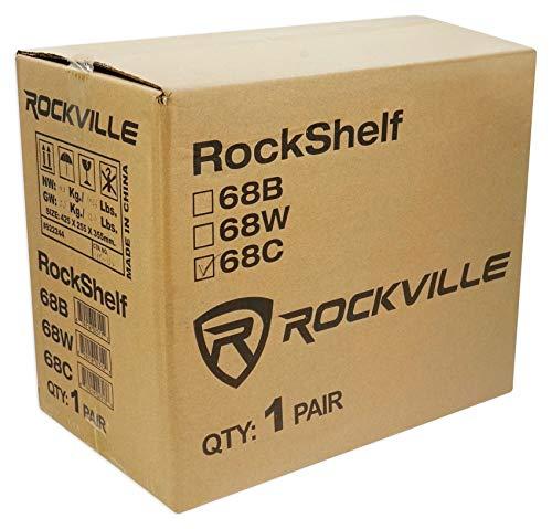 Rockville Rockville (2) RockShelf 68C 400w Wood 6.5"" Home Theater Bookshelf Speakers/8 Ohm, ROCKSHELF 68C V2