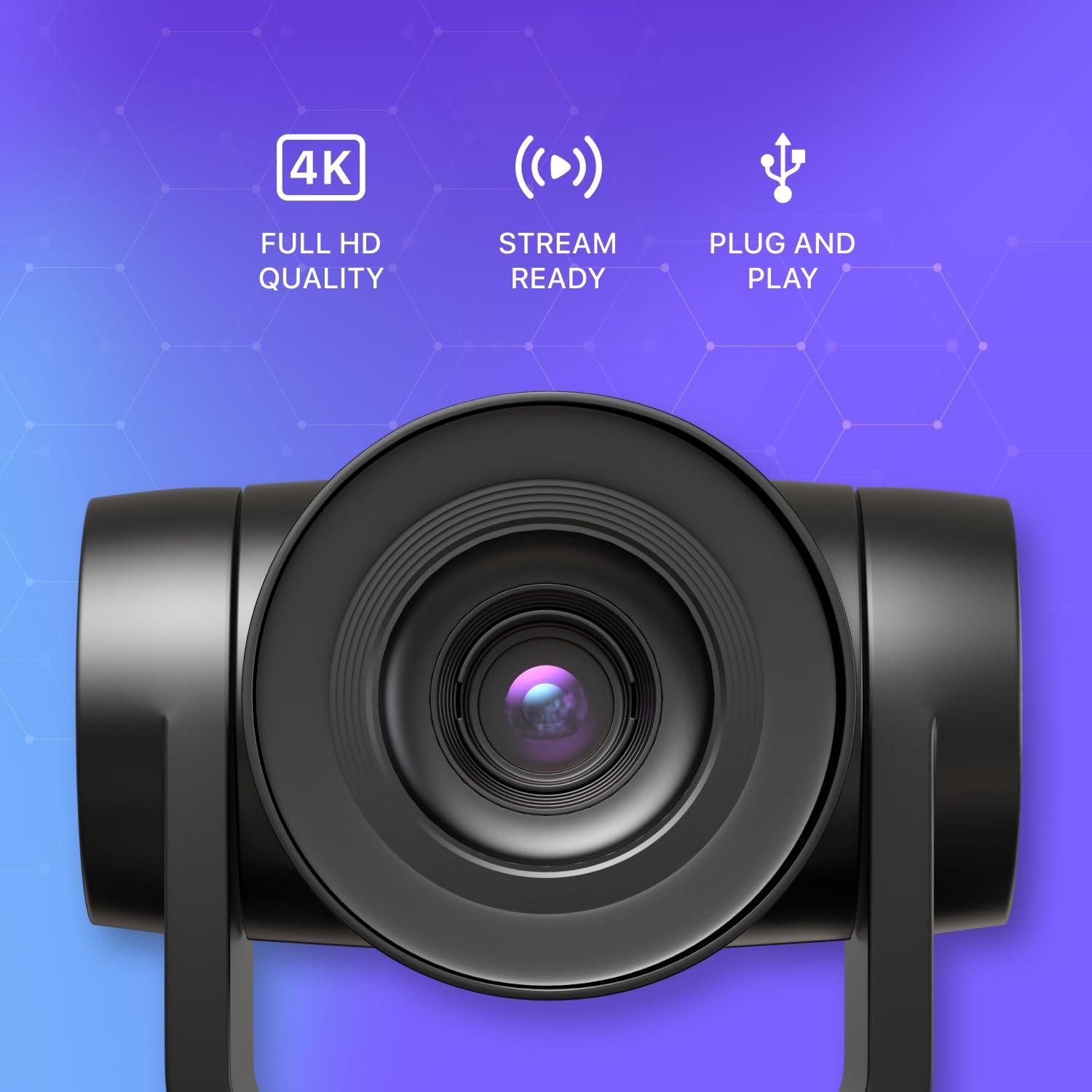 BZB GEAR PTZ 3X/10X Zoom 1080P FHD USB 2.0/RS232 Huddle Room Camera