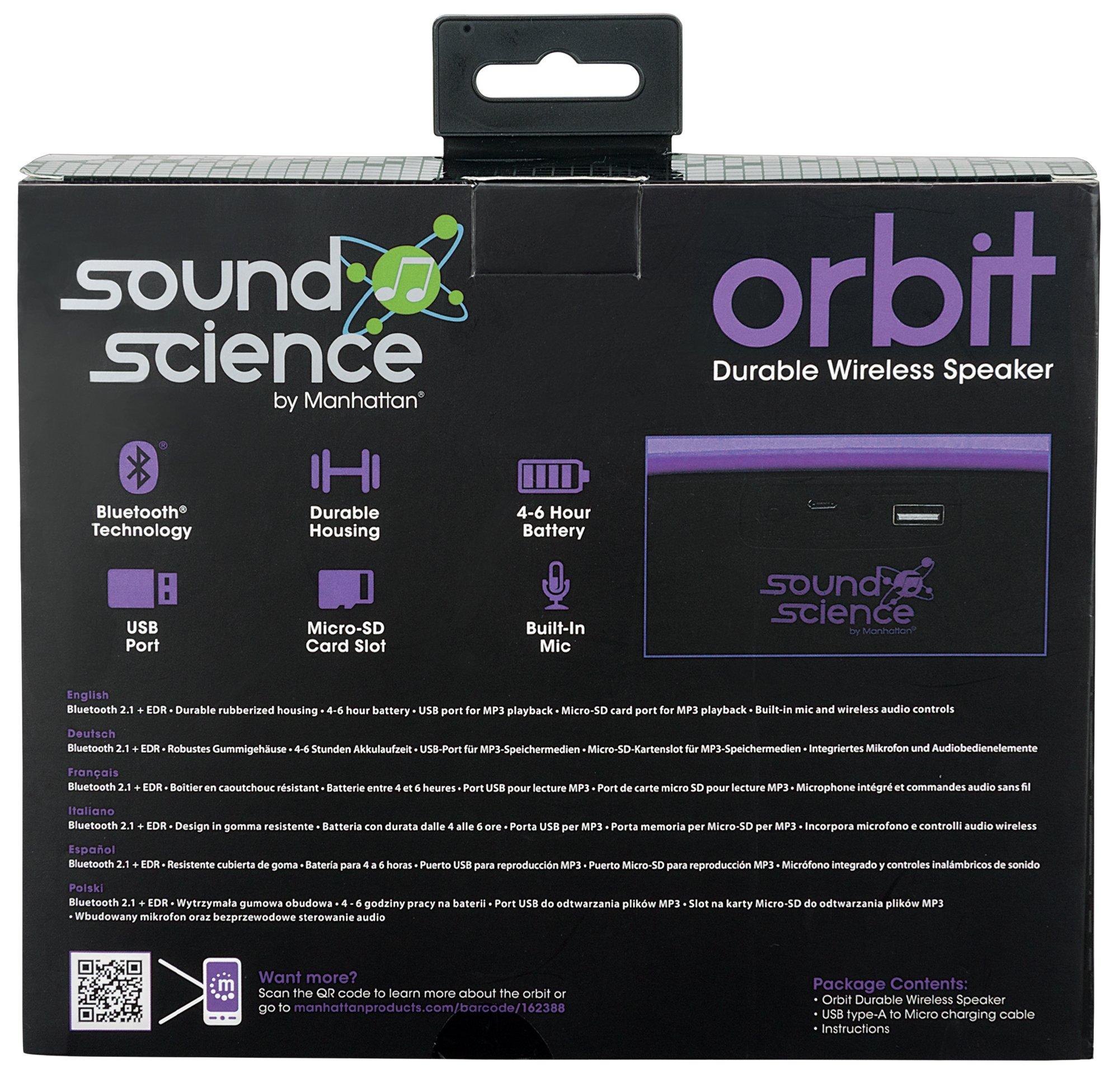 Manhattan MANHATTAN Sound Science Orbit Durable Wireless Speaker (162388)