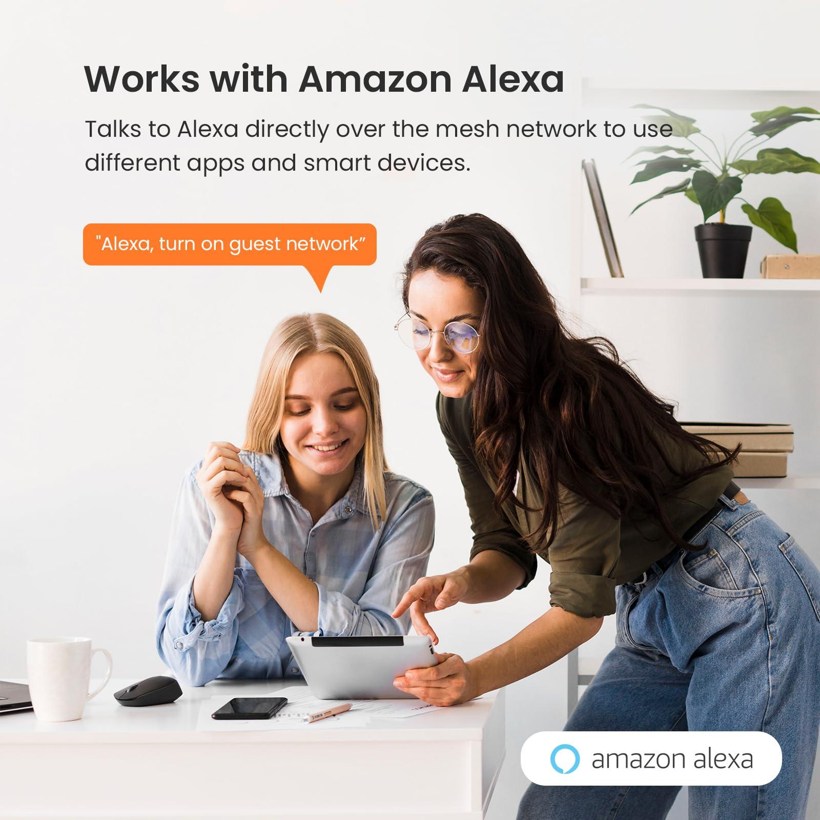 Tenda Tenda Nova Mesh WiFi System MW5G - Covers up to 3500 sq.ft - AC1200 Whole Home WiFi Mesh System - Gigabit Mesh Router for 80 Devices - Dual-Band Mesh Network to Replace Router and Extender - 3-Pack