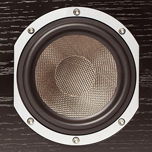 KLH KLH Story 2-Way Bass Reflex Center Channel Speaker, Black Oak
