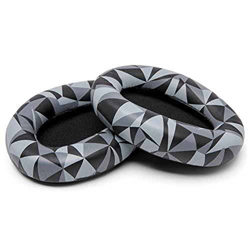 WC WC Wicked Cushions Extra Thick Replacement Earpads Compatible with Sony WH-1000XM3 Headphones - Geo Grey