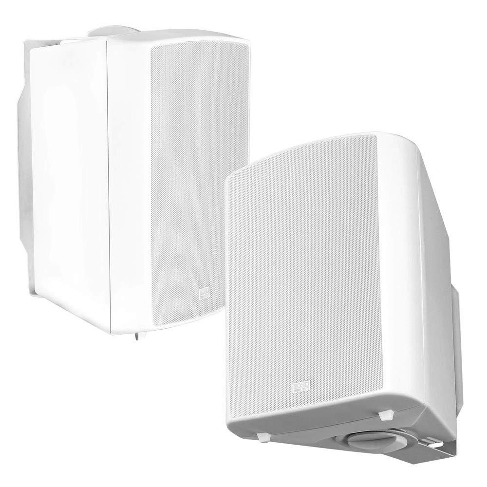 OSD Audio OSD 5.25\" Outdoor Patio Speaker Pair 120W, IP54 Weather Resistant, White AP520