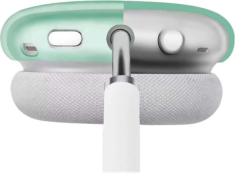 ZERODAMAGE SAHARA CASE SaharaCase Hybrid Flex Cover Case for Apple AirPods Max [Rugged] Headphone Protection Antislip Grip Slim (Transparent Green)