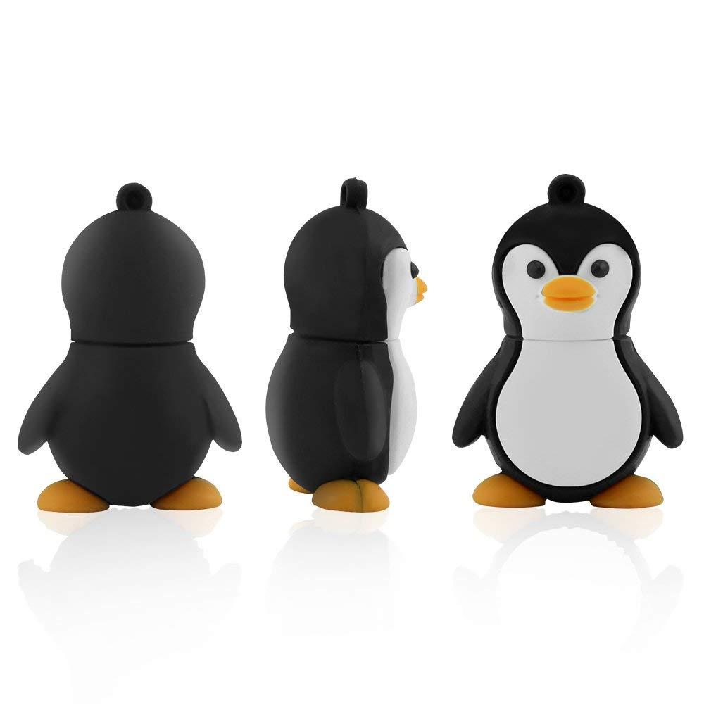 SXBan 128GB USB 2.0 Flash Drive Novelty Cute Baby Penguin Pen Drive Memory Stick Thumb Drive