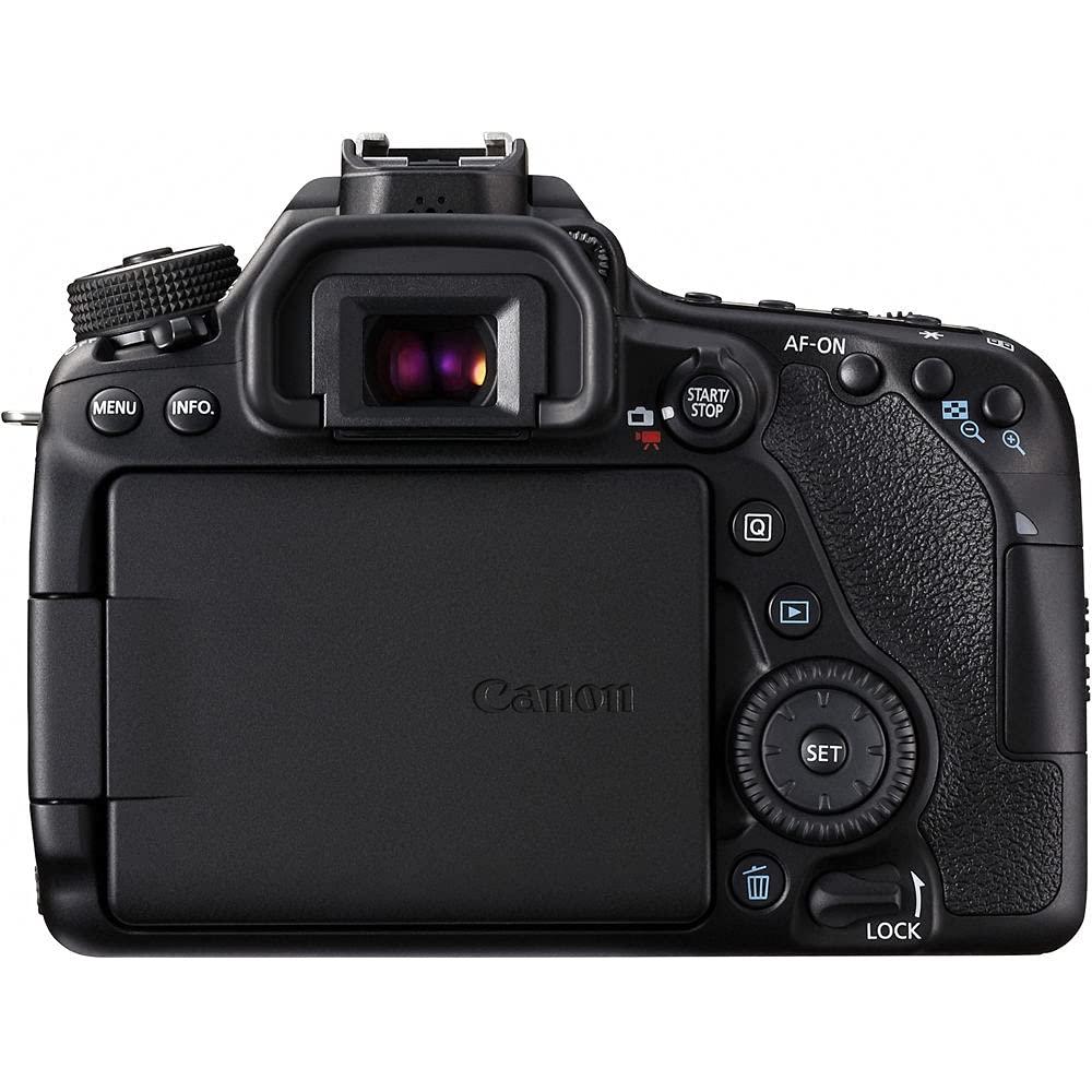 Canon Canon EOS 80D DSLR Camera (Body Only) (1263C004) + Canon EF 50mm Lens + 64GB Memory Card + Case + Filter Kit + Corel Photo Software + 2 x LPE6 Battery + Card Reader + More (Renewed)