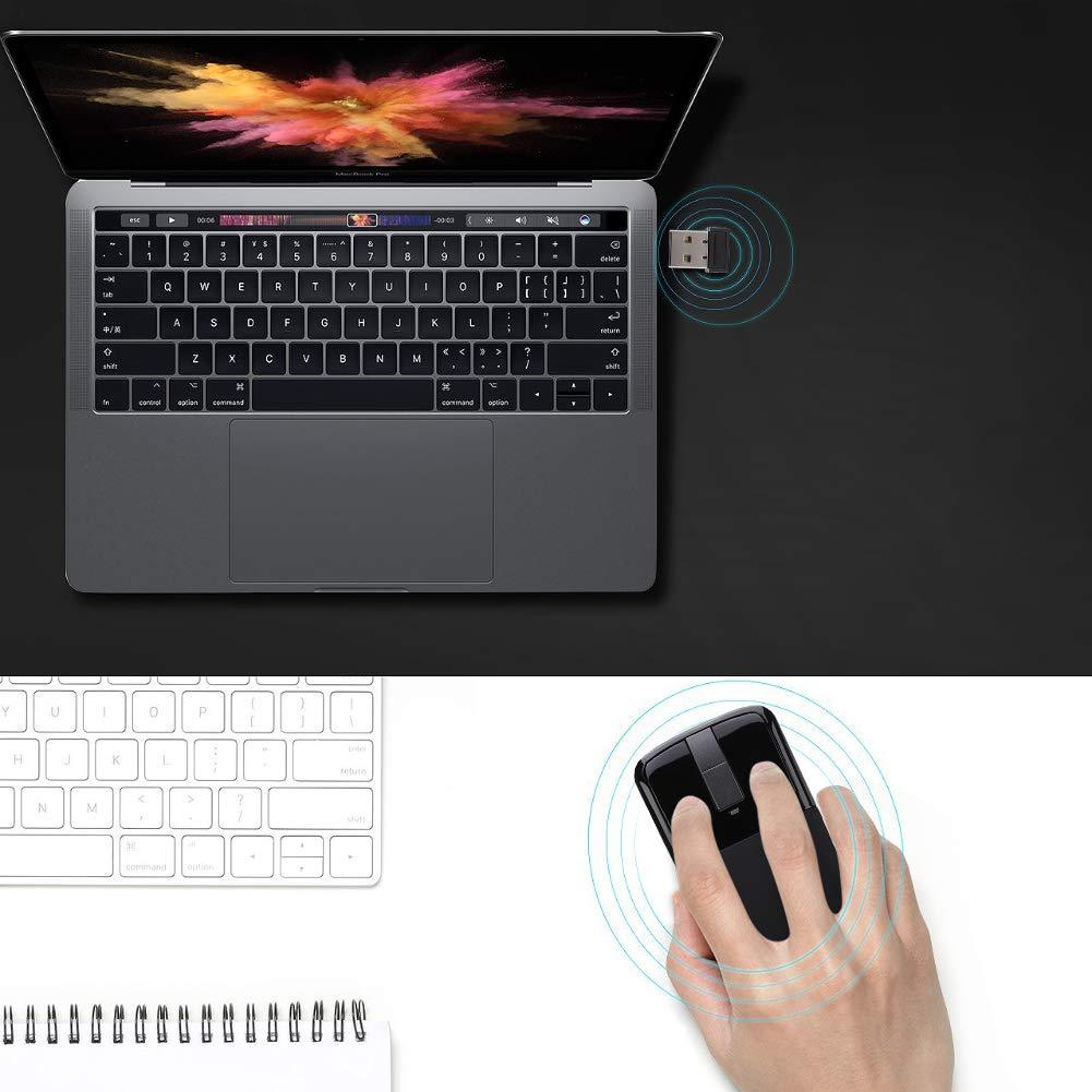 Pomya Arc Mouse - Folding Optical Mouse - Touch Thin Portable Mouse - Ergonomic Design - for Desktop Laptop PC