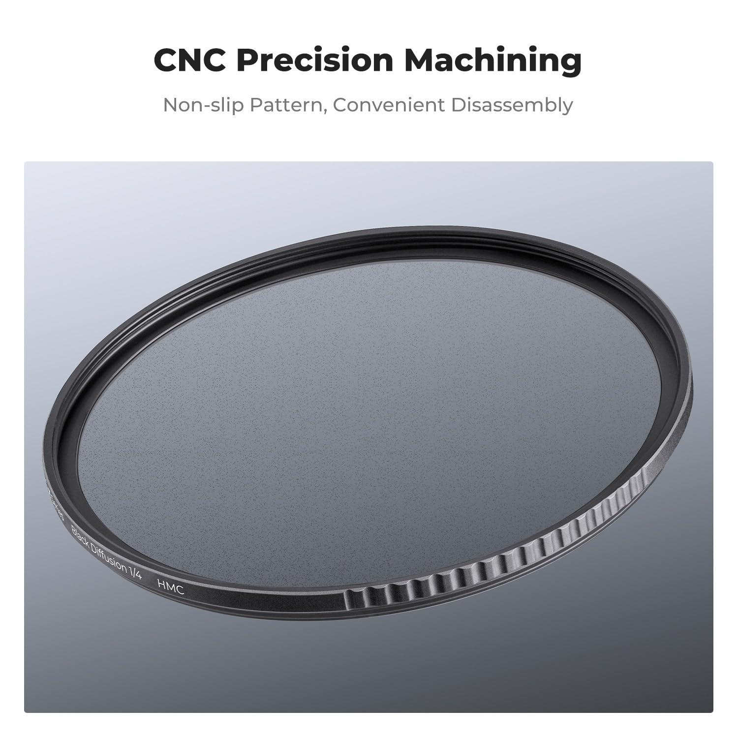 K&F Concept K&F Concept 46mm Black Diffusion 1/4 Filter Mist Cinematic Effect Filter with 18 Multi-Layer Coatings for Video/Vlog/Portrait Photography (K-Series)