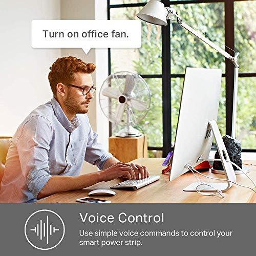 Kasa Smart Kasa Smart Plug Power Strip HS300, Surge Protector with 6 Individually Controlled Smart Outlets and 3 USB Ports, Works with Alexa & Google Home, No Hub Required , White