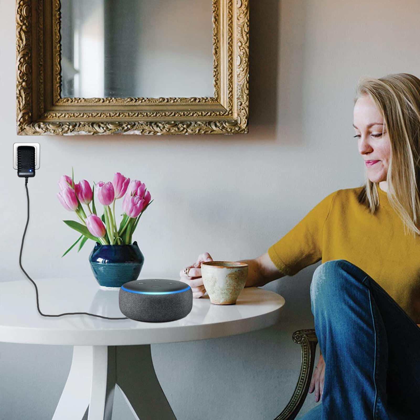 PDEEY Power Cord Replacement for Alexa Dot 4th Gen/3rd Gen/5th Gen 2022, Show 5 2nd Generation 2021 Speaker, 15W Charger Adapter