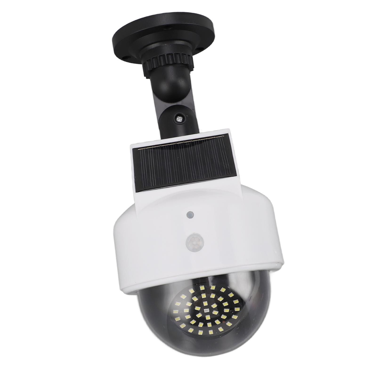 Brrnoo Brrnoo Solar Dummy Fake Camera with Red Flashing LED Light, Outdoor Simulated Camera for Indoor and Outdoor Use