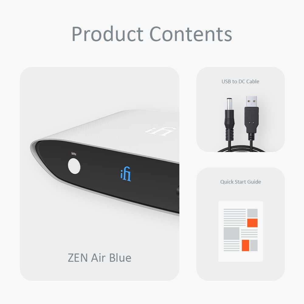 iFi iFi Zen Air Blue - High Resolution Bluetooth Streamer - Update Your System with high res Audio Streaming