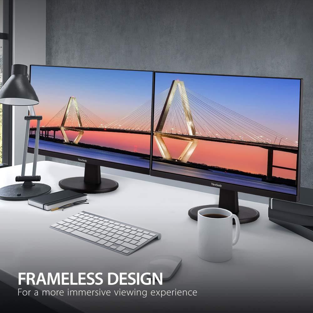 ViewSonic ViewSonic VA2447-MH 24 Inch Full HD 1080p Monitor with 100Hz, FreeSync, Eye Care, HDMI, VGA (Renewed)