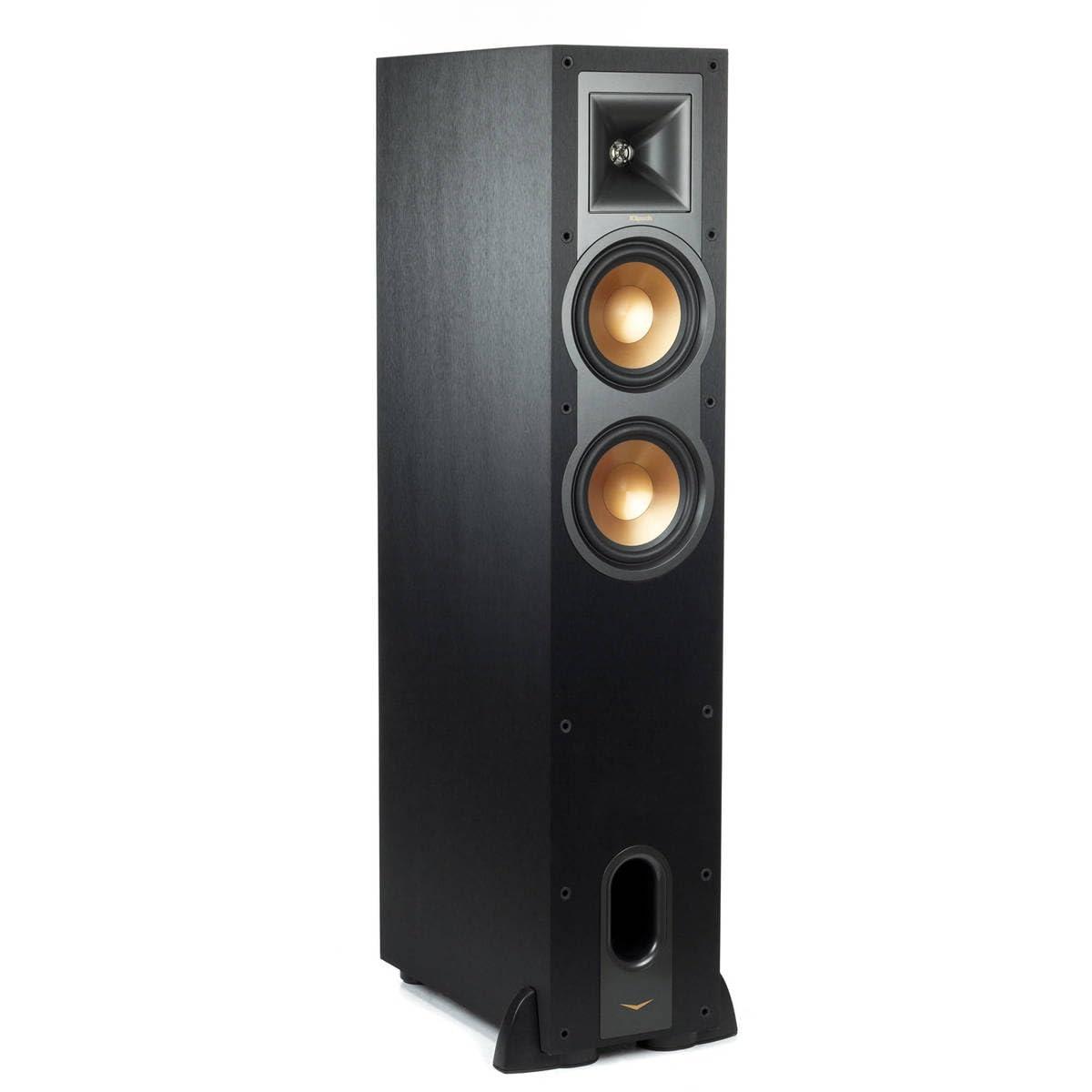 Klipsch Klipsch Reference 5.2 Home Theater Pack with 2X R-26FA Floorstanding Speaker, 2X R-12SW Subwoofer, R-25C Center Channel Speaker and 2X R-41M Bookshelf Speaker, Black