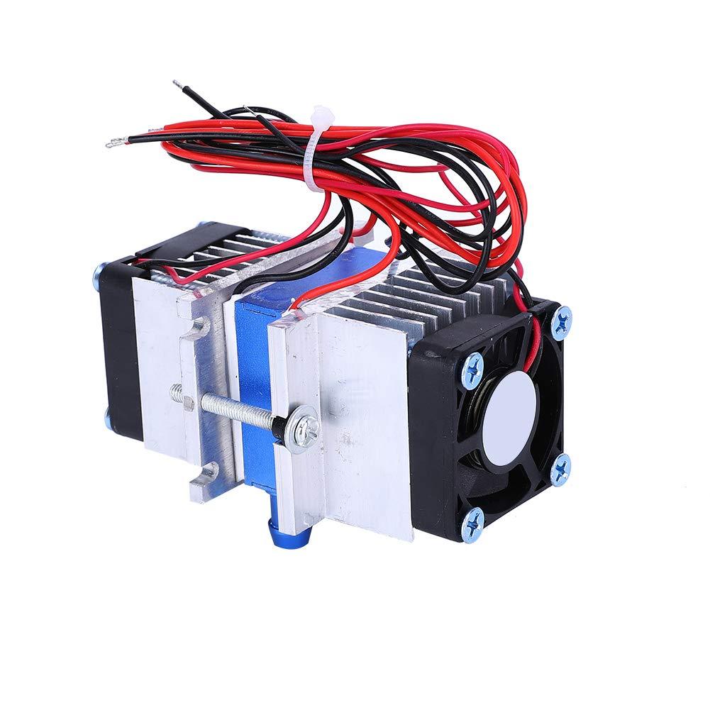 POCREATION Peltier Water Chiller Peltier Water Chiller Dc12V Thermoelectric Cooling System, Dualchip 144W Semiconductor Thermoelectric Peltier Tec112706 Cooler Water Cooling Device (Single Cooler)
