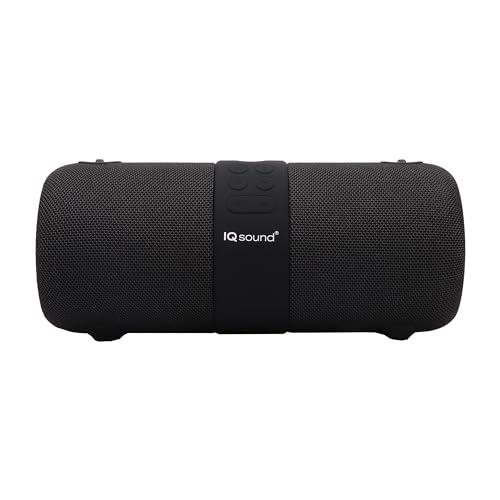 Supersonic Supersonic IQ Sound IQ-2323BT 2 x 3-Inch Portable Bluetooth Fabric Speaker with TWS, Voice Control, Clear Sound, RGB Lights, Water Resistance, FM Radio, and USB/AUX Inputs - Perfect for Any Event