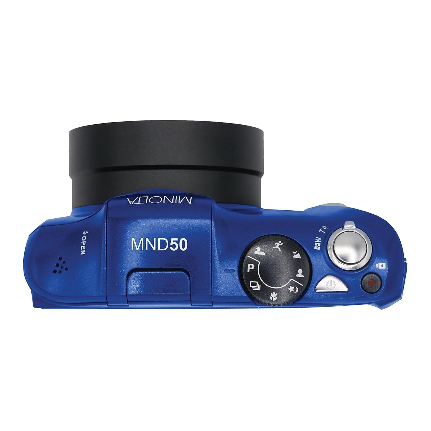 Minolta Minolta MND50 48 MP / 4K Ultra HD Digital Camera (Blue)