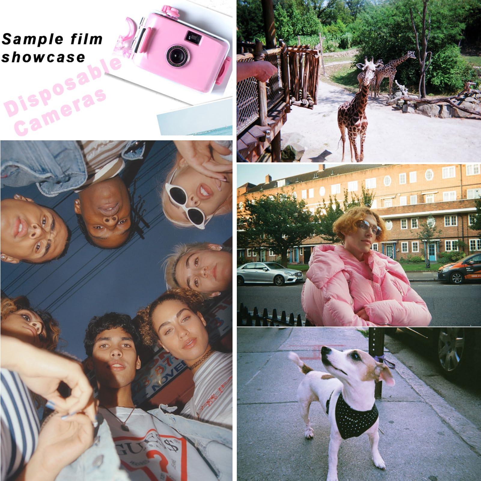 XUxu Reusable Film Camera 35mm Reloadable Waterproof Film Camera, One time Imaging, Waterproof Retro Style, Focus Free, Light Weight, Easy to Use (Without Film, D)