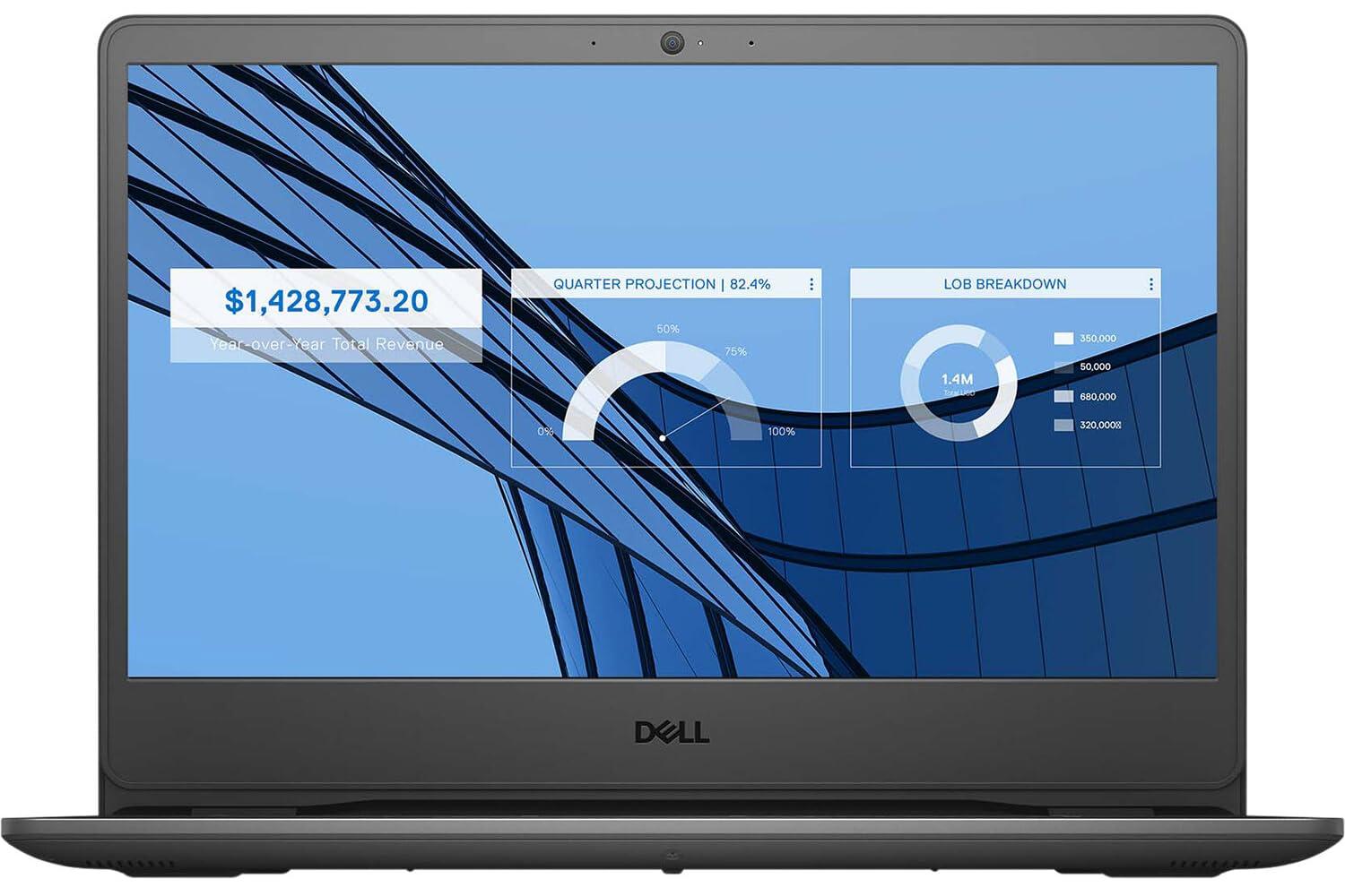 Dell Dell Vostro 3400 Home & Business Laptop (Intel i5-1135G7 4-Core, 8GB RAM, 256GB SSD + 1TB HDD, MX330, 14.0" 60 Hz HD (1366x768), WiFi, Bluetooth, Backlit KB, Ubuntu Linux 20.04) with Plug
