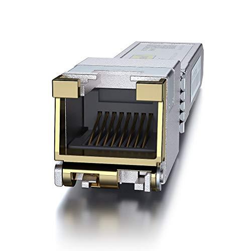 10Gtek 10GBase-T SFP+ to RJ-45 Transceiver, 10Gbe SFP+ to Copper Ethernet Module for Mikrotik S-RJ01, TP-Link TL-SM5310-T, Ubiquiti UniFi UF-RJ45-10G and More, RJ-45 SFP+ CAT.6a, up to 30-Meter