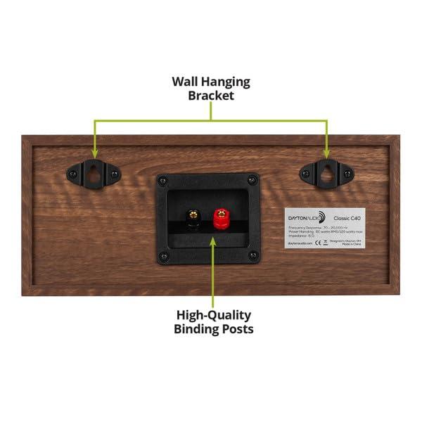 Dayton Audio Dayton Audio Classic C40 Center Channel Speaker (Wood Grain)