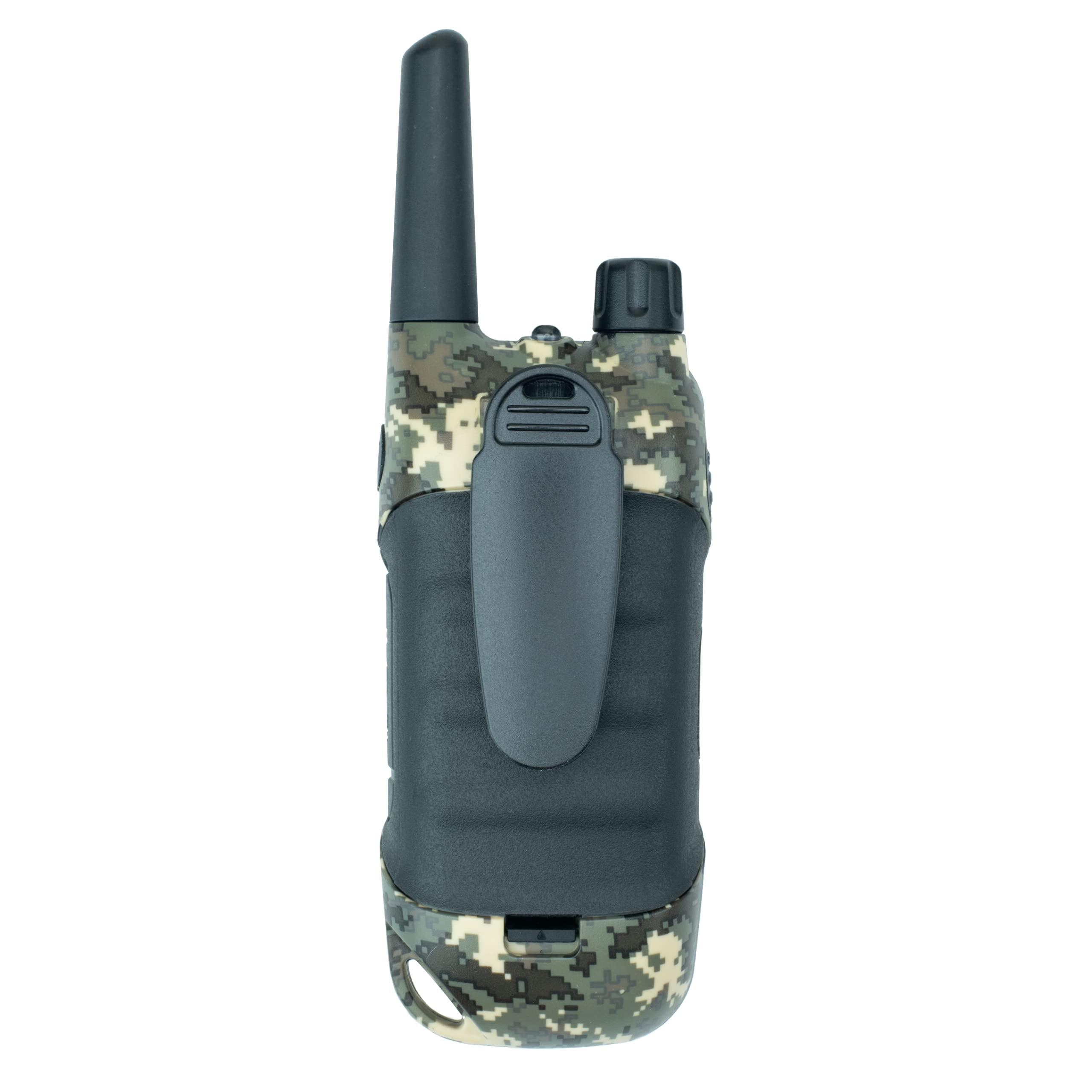 BTECH BTECH FRS-A1 2 Pack FRS CAMO Walkie Talkies, NOAA, High Output Two-Way Radio. USB-C Charging, Built in Flashlight, FM Radio, NOAA, and More