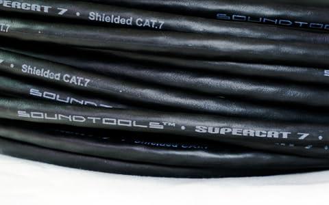 Sound Tools Sound Tools SuperCAT 7 Performance Grade Shielded CAT7 etherCON Cable, Flexible Polyurethane Jacket, Neutrik Connectors (50 feet, Black)
