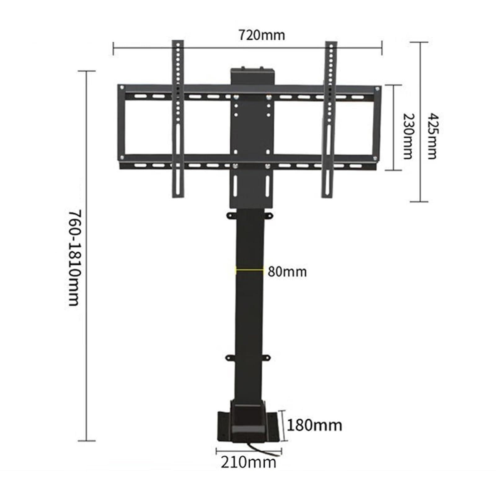 THEGA THEGA Can Be Hidden in A Cabinet TV Motorized Lift - for 26-75 Inch TVs, Motorized Tv Mount with Remote Control and Memory Setting, with Load 60kg/132lbs