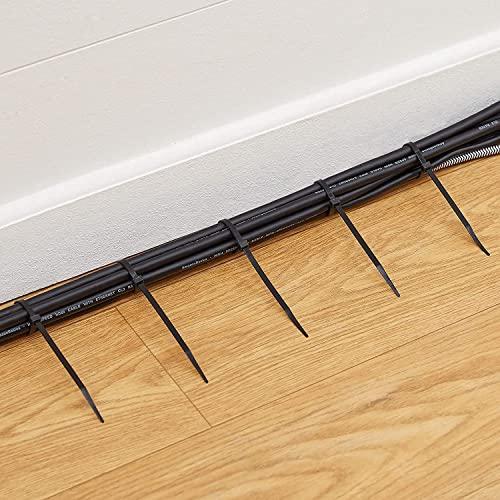 Heyiarbeit Heyiarbeit 6 Inch Zip ties White Plastic Cable Tie Nylon Cable Wire Ties Self-Locking Tie Wraps 100Pcs