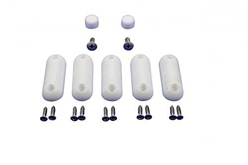 Renovators Supply Manufacturing Renovators Supply Manufacturing Toilet Seat Bumper, 7 White Silicone Toilet Seat Bumpers