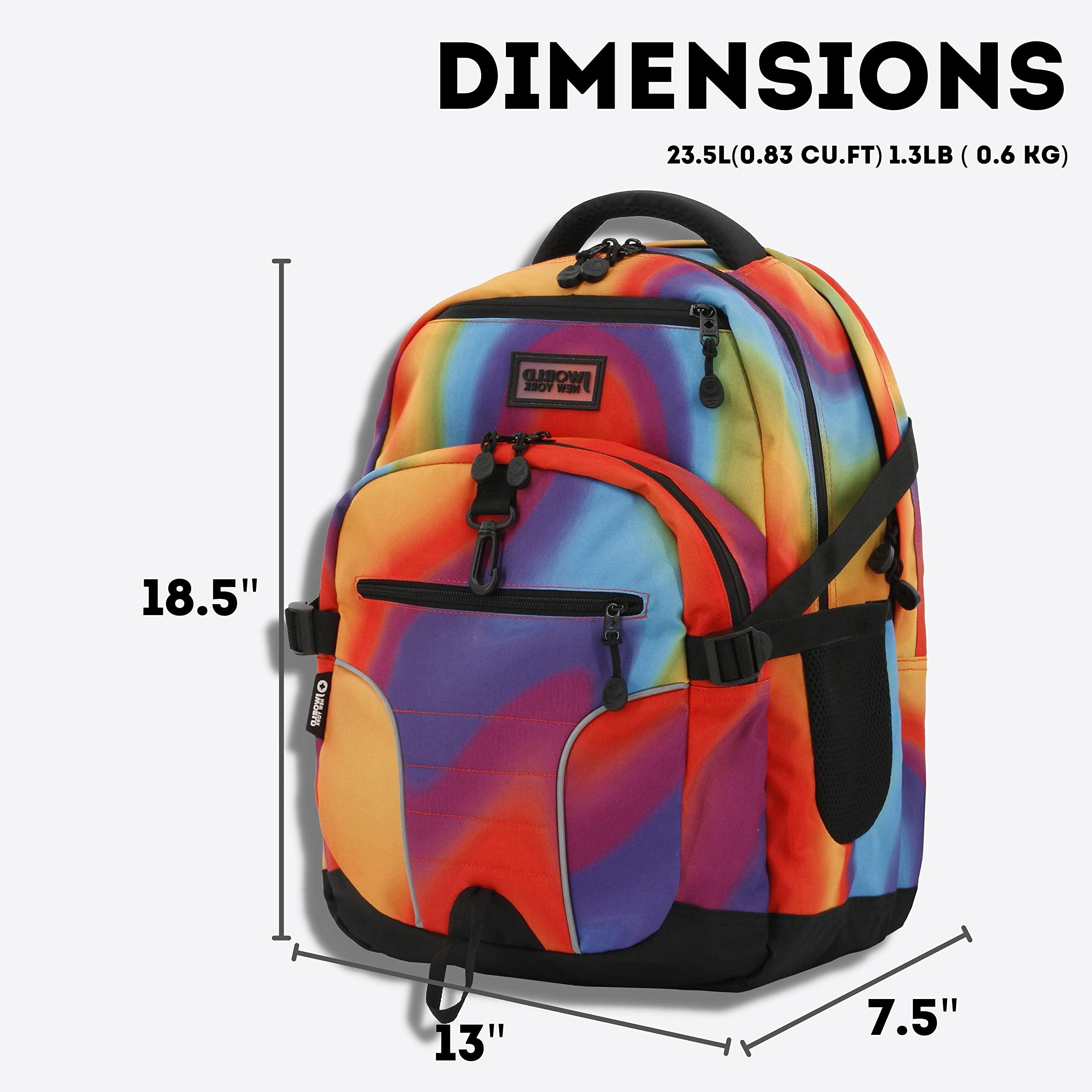 J World New York J World New York Atom Multi-Compartment Laptop Backpack, Heat, One Size