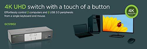 IOGEAR IOGEAR 2-Port 4K UHD DisplayPort KVMP Switch with USB 3.0 Hub (TAA Compliant)