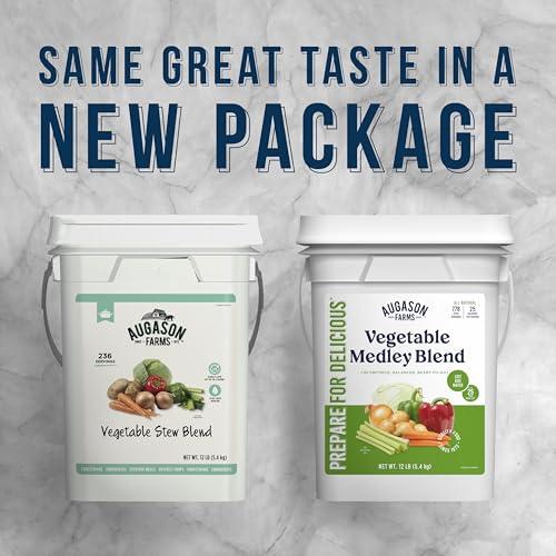 Augason Farms Augason Farms Vegetable Medley Blend 4-Gallon Pail, Certified Gluten Free, Emergency Food Supply, Everday Meals, 778 Servings